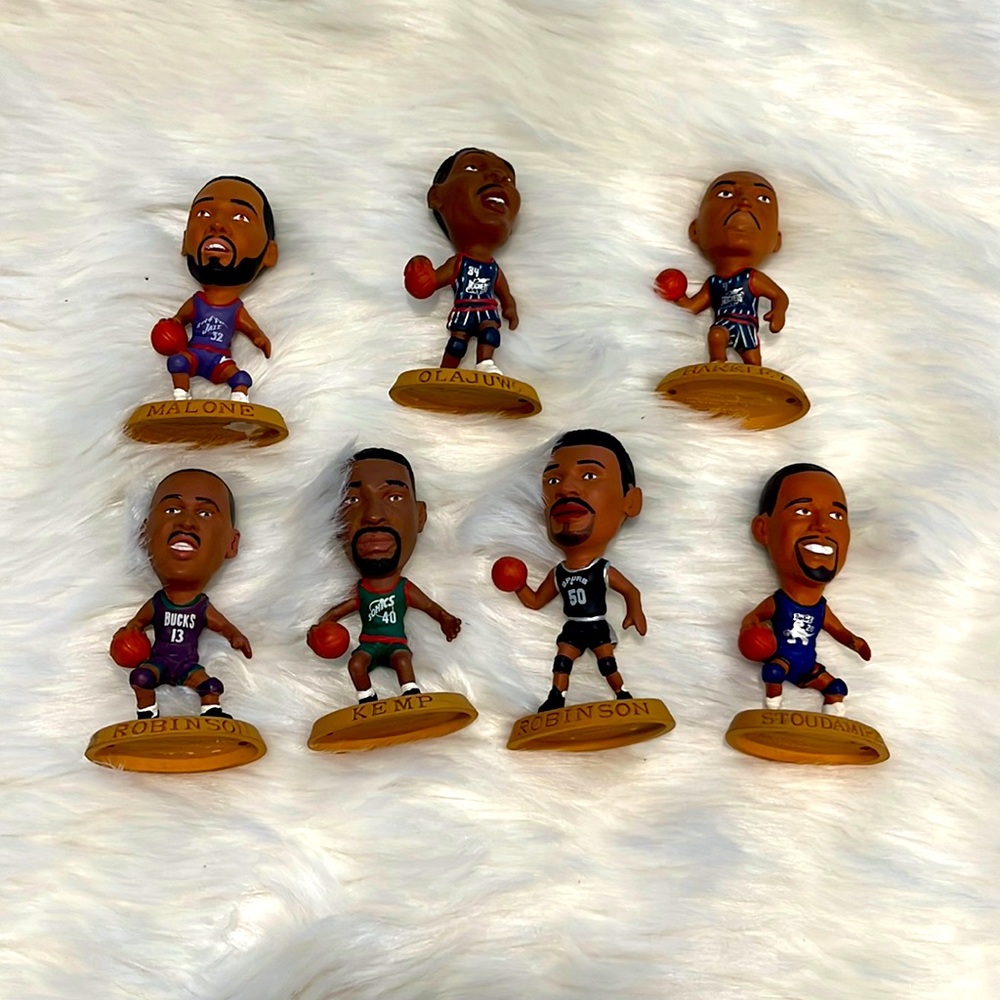 Vintage 1996 Mix Bundle Lot of 7 Headliners Corinthian NBA Basketball Figures